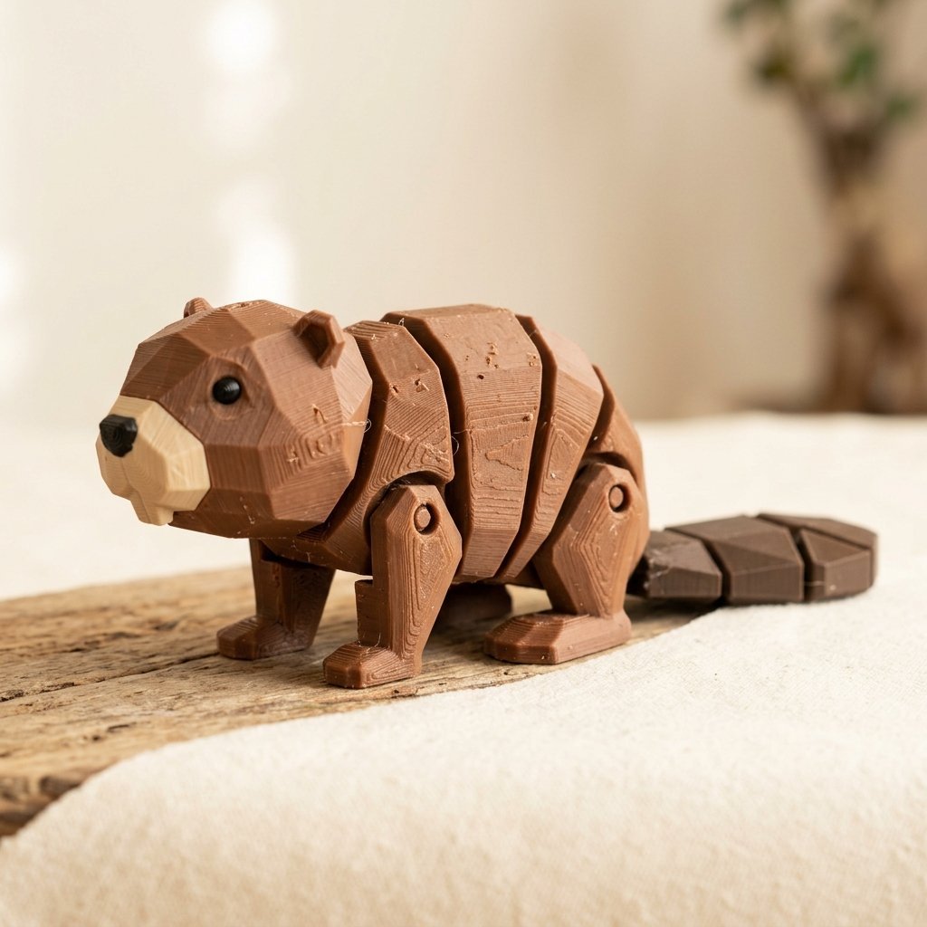 Original Articulated Beaver Desk Fidget Hero