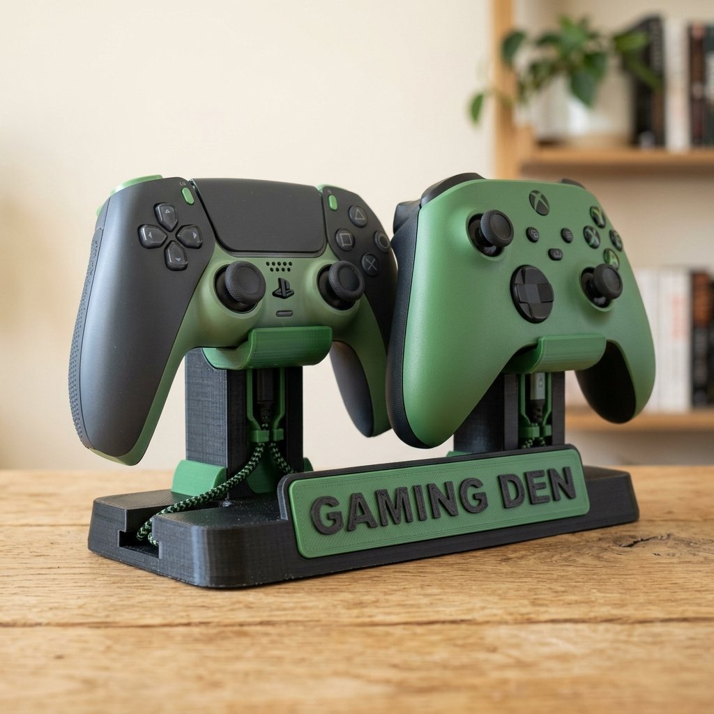 Personalized Dual Controller Stand Hero