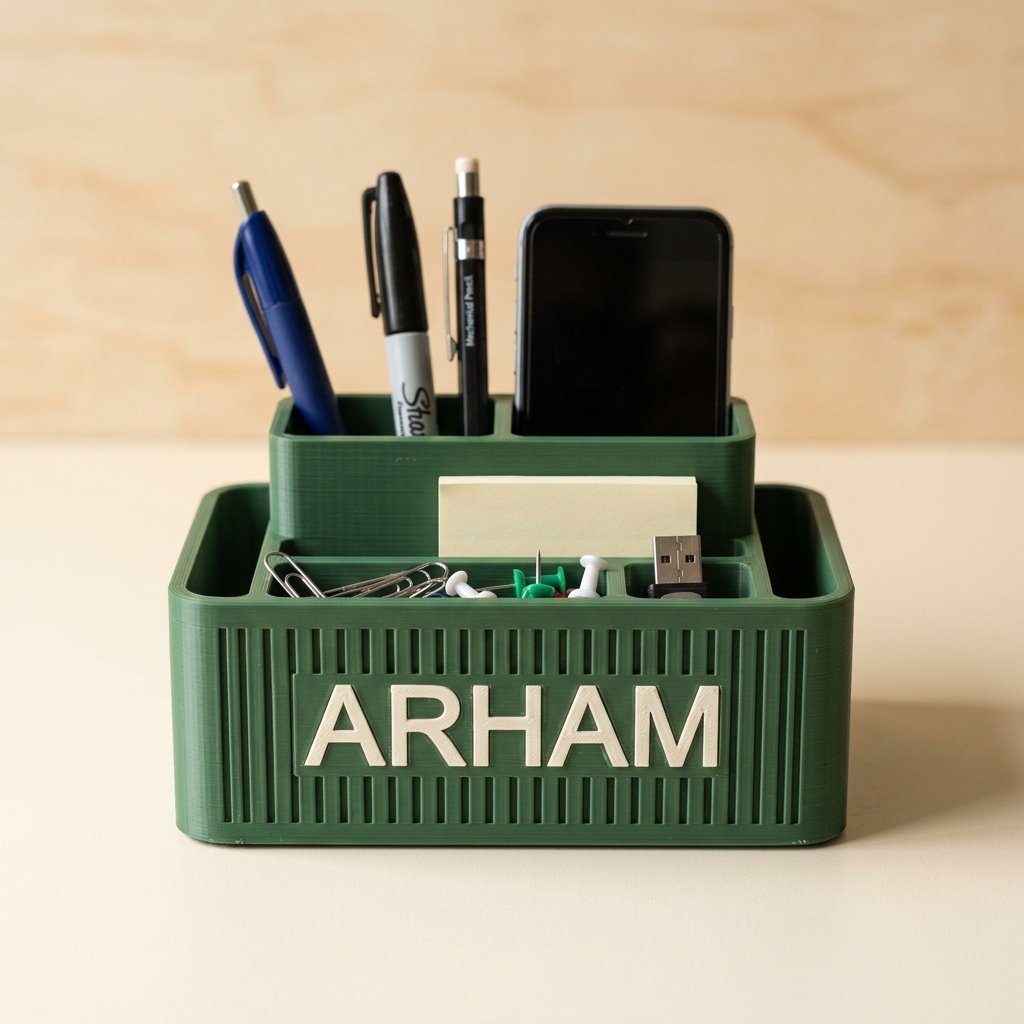 Personalized Name Desk Organizer Hero