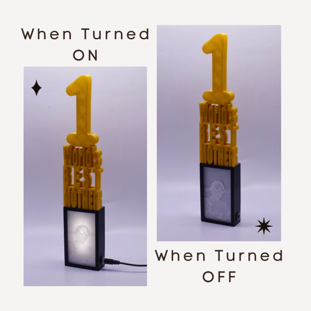 World's Best Mother 3D Trophy Award Plaque