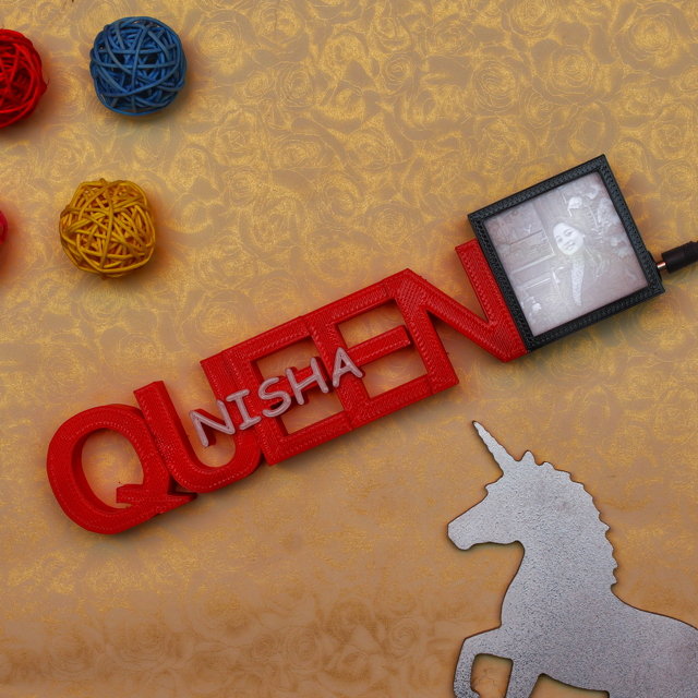 LIT - Queen 3D Illuminated Desk Plank