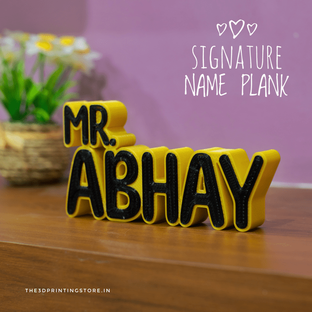 Signature 3D Desk Nameplate