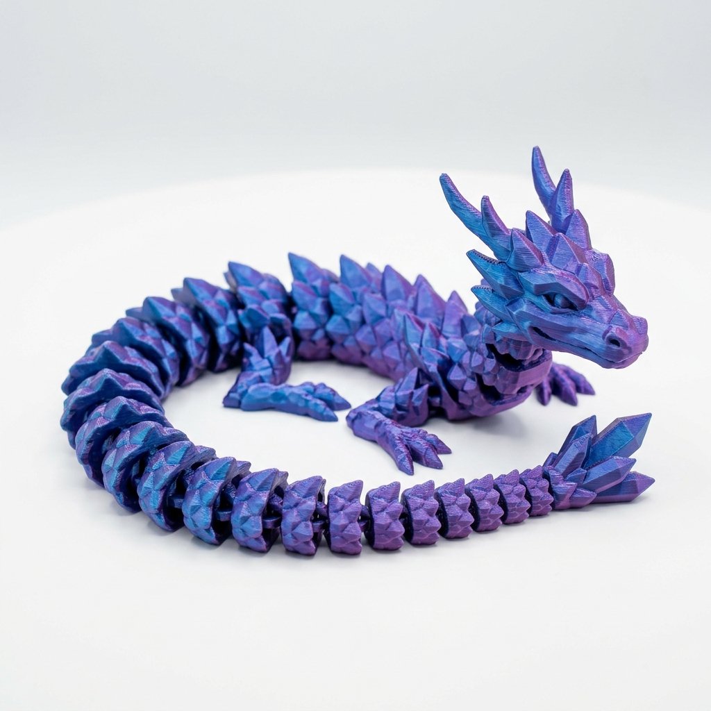 Articulated Flexi Crystal Dragon